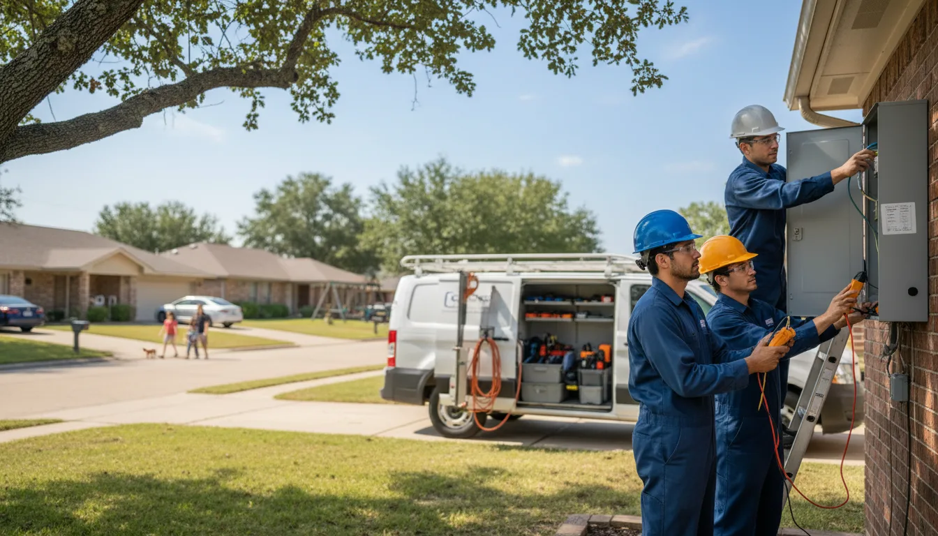 Certified electrician providing emergency electrical services in Concan, TX